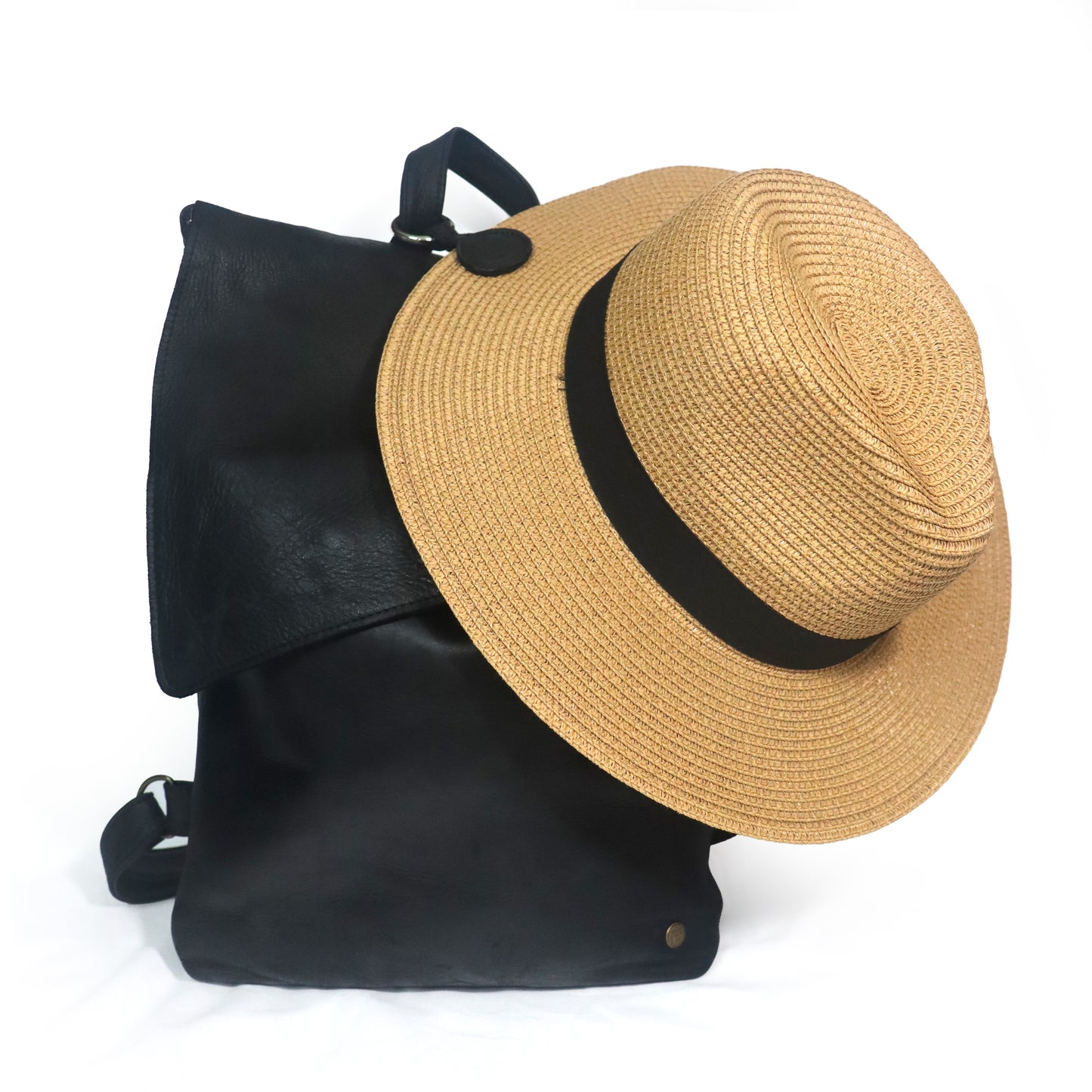 Leather Hat Clip - Black