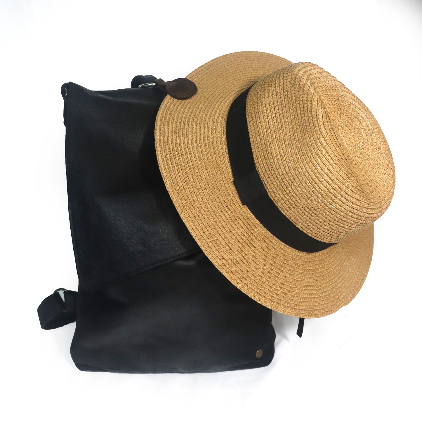 Leather Hat Clip - Brown