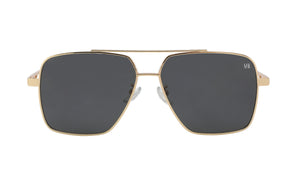 Jacques Gold Frame Black Lens