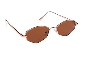 Frances Tea Lens and Rose Gold Frame sunglasses