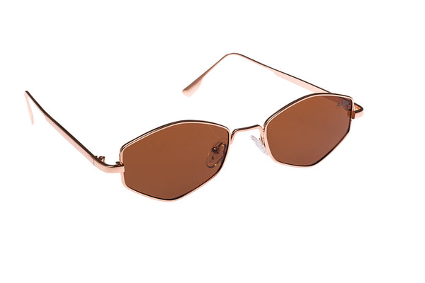 Frances Tea Lens and Rose Gold Frame sunglasses