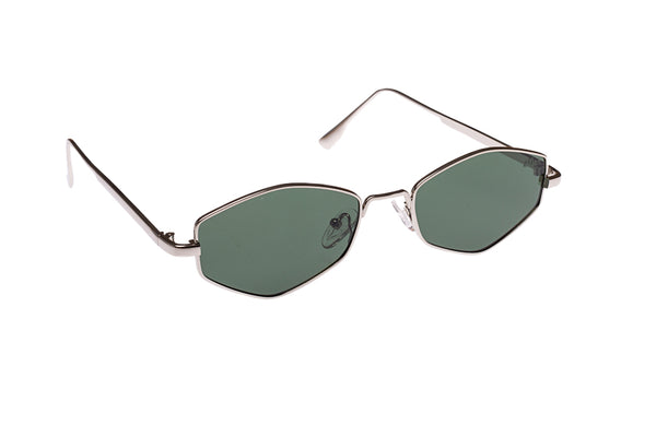 Frances Green Lens and Silver Frame Frame sunglasses