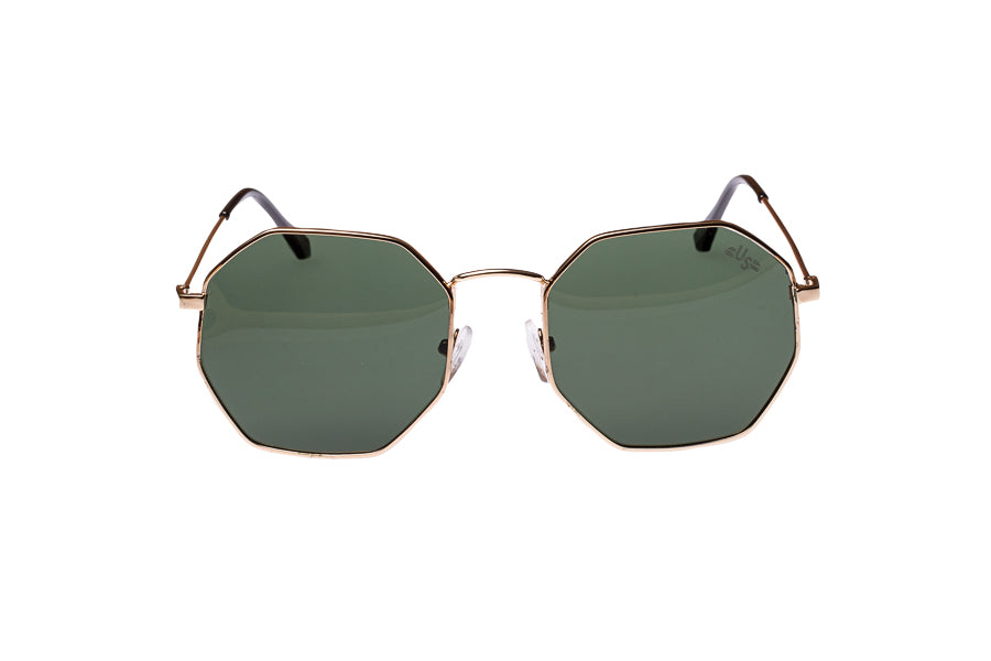 Bundu Green Lens and gold frame sunglasses