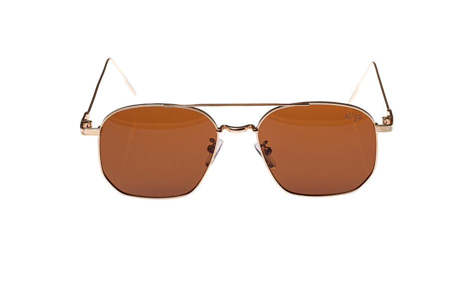 Andre Gold Frame and Tea Lens sunglasses