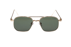 Andre Gold Frame and Green Lens sunglasses