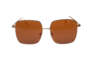 Percy Gold Frame and Tea Lens sunglasses