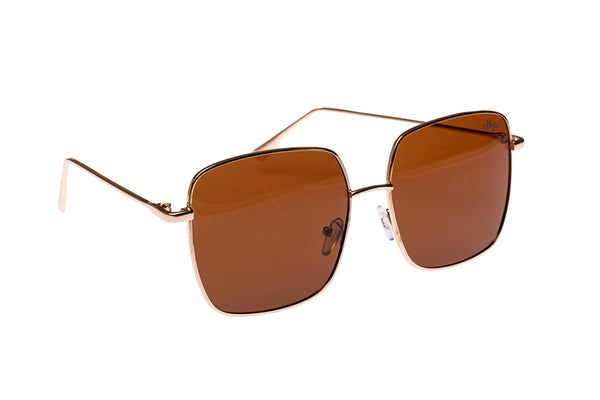 Percy Gold Frame and Tea Lens sunglasses