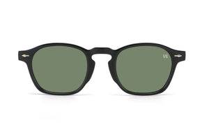 Aisha Black & Turtle Frame Green Lens