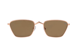 Bibi Rose Gold Frame Brown Lens