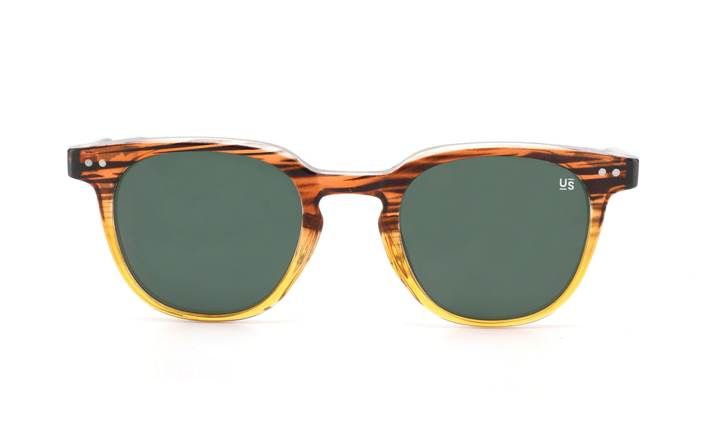 Siya Brown Frame Green Lens