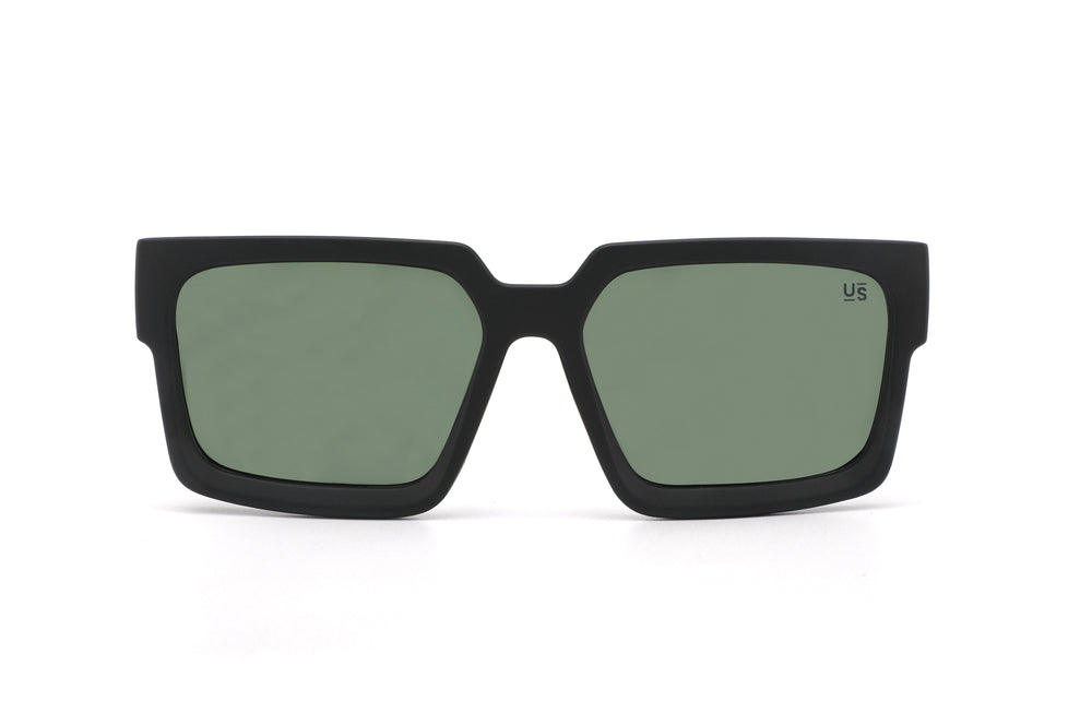 Petro Matt Black Frame Green Lens