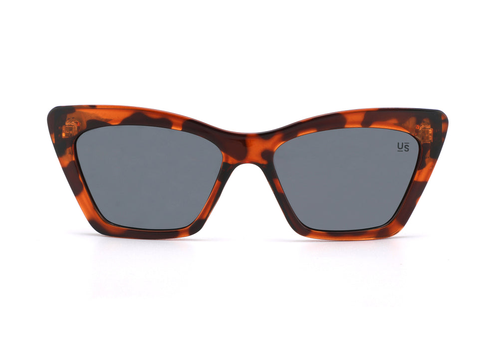 Margaret  Leopard Frame & Dark Grey Lens