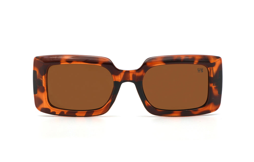 Leila Leopard Frame Brown Lens