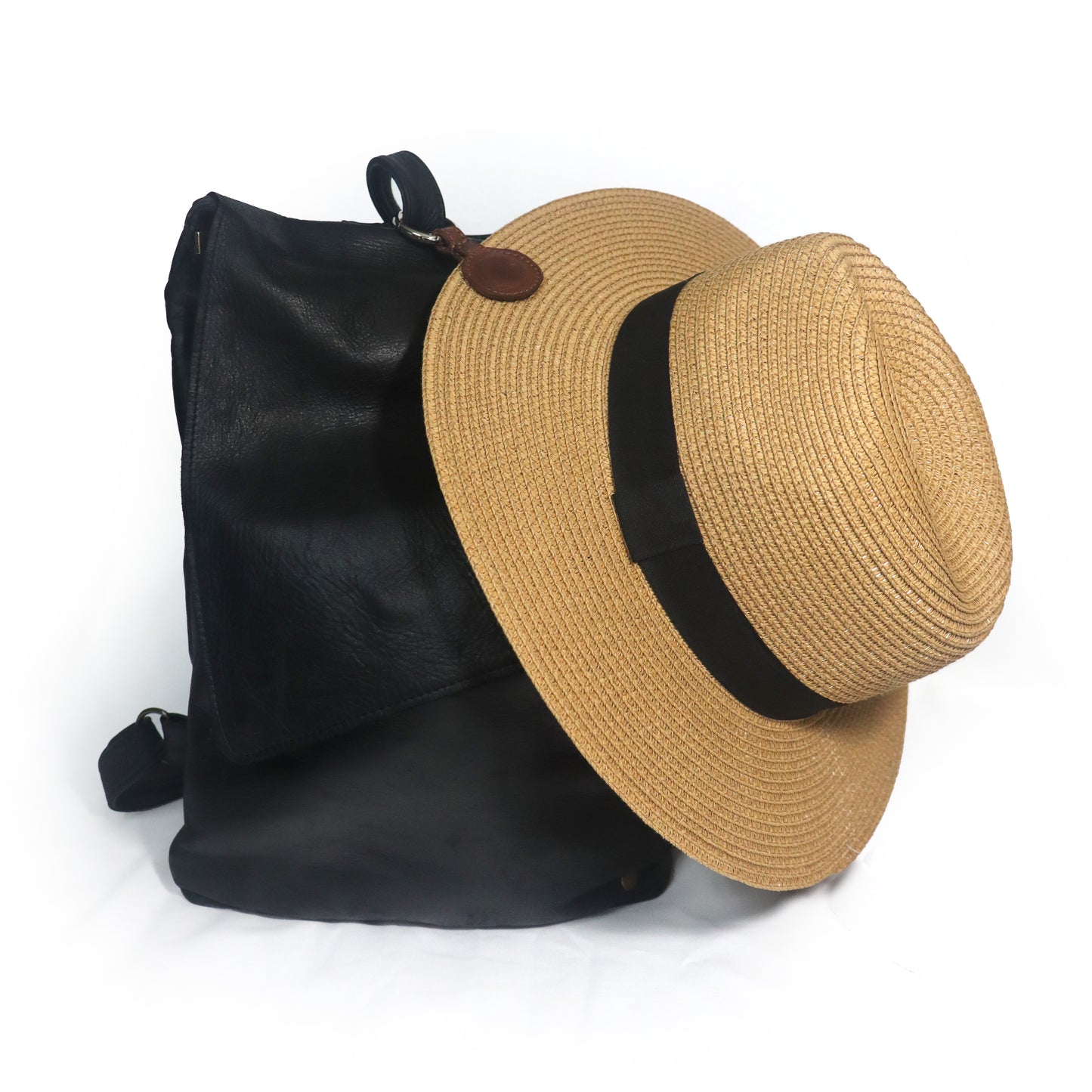 Leather Hat Clip - Tabacco